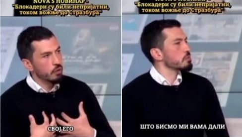 ПРАВО ЛИЦЕ БЛОКАДЕРА: Тајкунски новинар открио шта се дешавало на путу за Стразбур - одували Нову С због француске телевизије! (ВИДЕО)