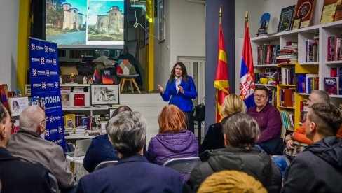 NEZABORAV ZA DREVNE SVETINJE NEMANJIĆA: U Srpskom kulturnom centru Spona u Skoplju održana predavanja docenta dr Jasmine Ćirić