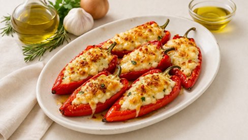 ПУЊЕНЕ ПАПРИКЕ СА СИРОМ: Сочан и мирисан специјалитет