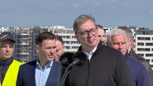 VUČIĆ OBILAZI RADOVE NA GRADILIŠTU EXPO 2027 (FOTO/VIDEO)