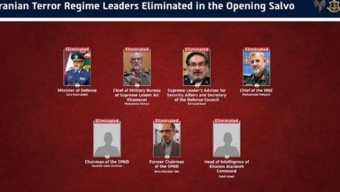 DANAS JOŠ DVOJICA ELIMINISANA: Evo koga je sve izraelska vojska do sada uklonila iz iranskog rukovodstva?