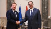 ЈЕДНОСТРАНЕ МЕРЕ ПРИШТИНЕ СТВАРАЈУ ОЗБИЉАН ПРИТИСАК НА СРПСКИ НАРОД: Вучић са Соренсеном о кључним питањима за односе у региону (ФОТО)