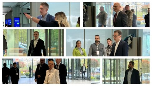 СЕДНИЦА ПРЕДСЕДНИШТВА СНС: Функционери странке пристижу у Сава Центар