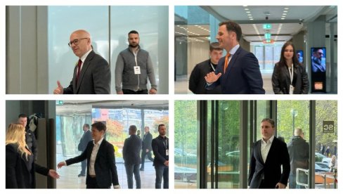 SEDNICA PREDSEDNIŠTVA SNS: Funkcioneri stranke stigli u Sava Centar (FOTO)