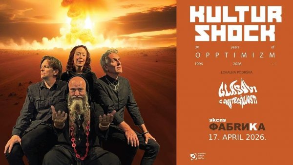 БЕНД ИЗ СИЈЕТЛА НАСТУПА У НОВОМ САДУ :  Kultur Shock у петак у Фабрици СКЦНС