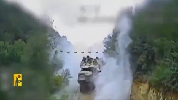 Горе изреалске Меркаве: Хезболах напада ФВП дроновима по руском рецепту (ВИДЕО)