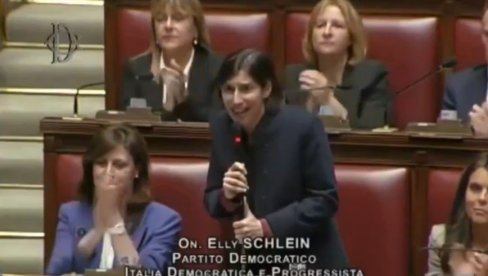 Жена са великим Ж! Блокадери, гледајте како то раде храбри и часни Италијани и учите (ВИДЕО)