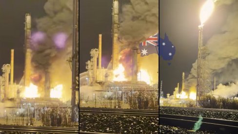 Usred rata u Iranu: Najveća rafinerija nafte u Australiji u plamenu (VIDEO)