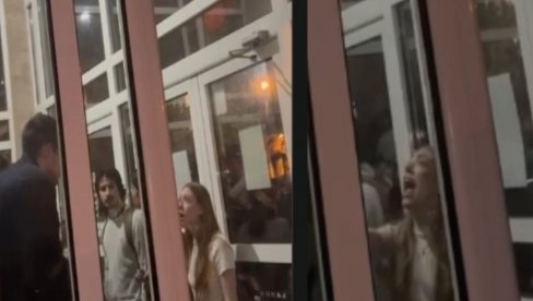 Руља блокадера вређа професора, бесомучно насрће на колеге: Испливао снимак са Медицинског  - Ово су наша деца и будућност? (ВИДЕО)