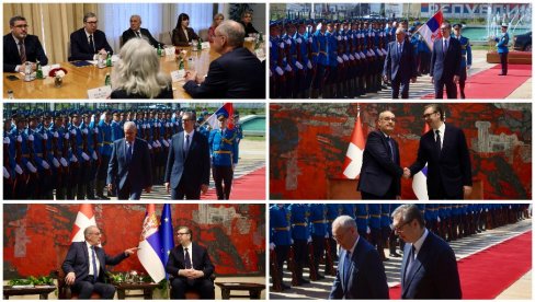 Obraćanje predsednika Aleksandra Vučića i Gi Parmelana: Veoma sam srećan što mogu da ugostim švajcarskog predsednika posle 18 godina (VIDEO)