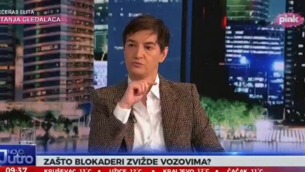 Брнабићева раскринкала блокадере: Они воде кампању у Бриселу и Берлину, уместо у Србији (Видео)