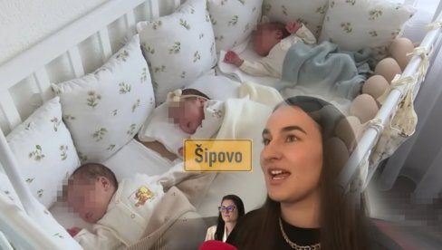 Stigle prirodno začete trojke: Šipovo slavi mamu Ilijanu i  Damjana, Georginu i Strahinju (video)