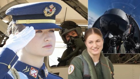 СЦЕНА КАО ИЗ ТОП ГАНА! Европска принцеза села у ловац и полетела - будућа краљица успешно пилотирала борбеним авионом (ФОТО/ВИДЕО)