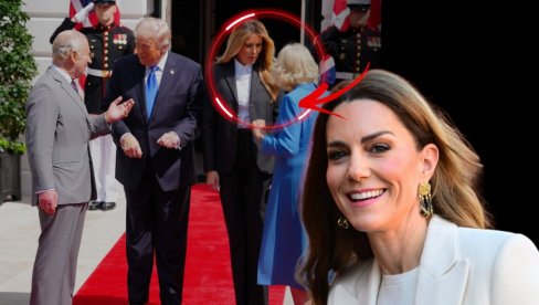 POSLALA PORUKU PREKO KAMILE: Šta je navodno Melanija Tramp poručila Kejt Midlton?