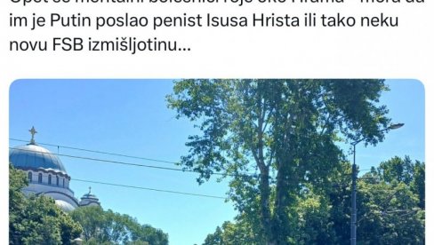 NAJSTRAŠNIJA UVREDA PRAVOSLAVLJA I CRKVE: Blokader Mitrović udario na vernike - Kod Hrama Svetog Save okupljaju se oko...