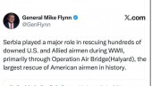 СРБИЈА ОДИГРАЛА ВЕЛИКУ УЛОГУ У СПАСАВАЊУ АМЕРИЧКИХ ПИЛОТА: Након Трампа и генерал Флин говорио о Вучићевом интервјуу (ФОТО)