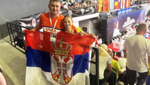 ИСИДОРА РИСТОВ ШАМПИОНКА БАЛКАНА:  Ћупричанка освојила злато на карате Балканијади за децу (ФОТО)