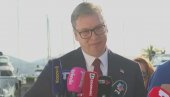 ЧЕСТИТАЋУ ЦГ АКО УЂЕ У ЕУ Вучић: Знате какав бих ја био демократа да само уведем санкције Русији, да признам незавсност КиМ као и ви
