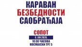 TRIBINE I ZA UČENIKE: Karavan bezbednosti saobraćaja u Sopotu