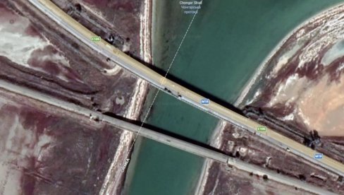 УКРАЈИНЦИ ДРОНОВИМА УДАРИЛИ НА МОСТ НА КРИМУ: Саобраћај је обустављен