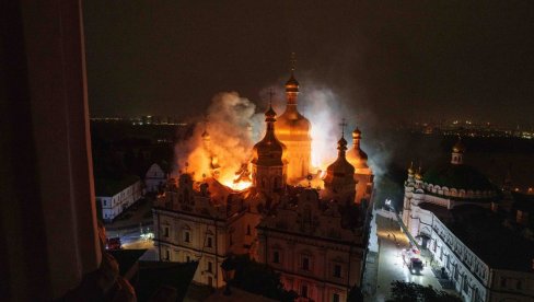 СВЕ ТО ИМА ЗА ЦИЉ РУШЕЊЕ ВЕКОВНОГ ДУХОВНОГ ЈЕДИНСТВА НАШИХ НАРОДА: РПЦ о пожару у Кијевско-печерској лаври