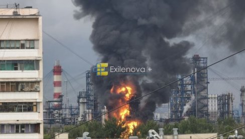 Угашен пожар у рафинерији у Тјуменској области након пада дрона