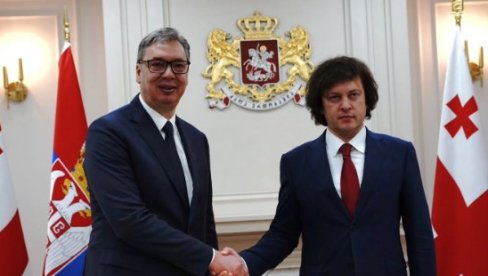 DRUGI DAN POSETE GRUZIJI: Predsednik Vučić razgovarao sa premijerom Kobahidžeom, slede mnoge važne aktivnosti