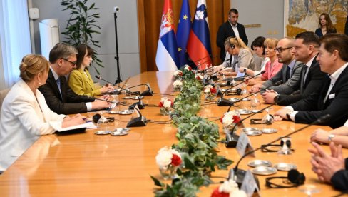 POSETA ZNAČAJNA ZBOG BILATERALNIH ODNOSA DVE ZEMLJE: Vučić se sastao sa predsednikom Državnog zbora Slovenije Stevanovićem (FOTO)