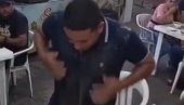 NEZVANI GOST SE PRIDRUŽIO RUČKU: Veliki pacov upao pravo u tanjir (VIDEO)