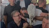 U OPLANIĆIMA I ŽENKA ARKTIČKOG SOKOLA: Klub Kraljevih Sokolara iznenadio predsednika Vučića (VIDEO)