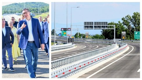 ВОЗИМО СЕ КАО ПРАВА ГОСПОДА МОДЕРНИМ АУТО-ПУТЕМ: Новости на новој деоници Моравског коридора коју је изградио Вучић (ФОТО)