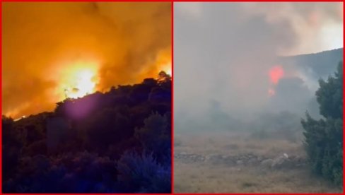 GORI POPULARNO HRVATSKO LETOVALIŠTE: Vatra se brzo širi, prizori dramatični (VIDEO)