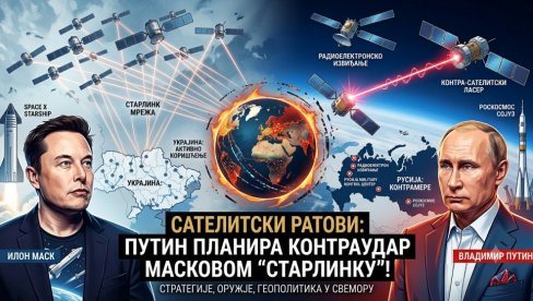 ПУТИНОВ ПЛАН! Русија покреће САТЕЛИТСКИ РАТ: Спрема се УДАР који ће спржити Масков „Старлинк“ у свемиру?!