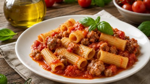 RIGATONI SA KOBASICOM I ČERI PARADAJZOM: Bogato jelo italojankse kuhinje
