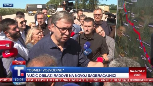 ВУЧИЋ: Градња брзе саобраћајнице Осмех Војводине од великог значаја за север Србије
