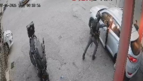 ШОКАНТАН СНИМАК: Полицајац бацио шок-бомбу у возило, покренута истрага (ВИДЕО)