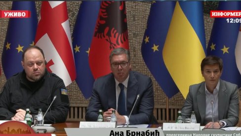 Вучић се обраћа учесницима Конференције председника парламената држава кандидата за чланство у ЕУ (ВИДЕО)