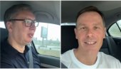 ОБИЛАЗАК ЕКСПО У НЕМОГУЋИМ УСЛОВИМА: Вучић објавио нови снимак са Синишом Малим (ВИДЕО)