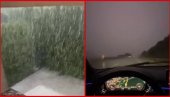 ОЛУЈА НАПРАВИЛА КРШ И ЛОМ У РЕГИОНУ: Падао лед величине јајета, возачи се сакривали испод надвожњака (ФОТО/ВИДЕО)