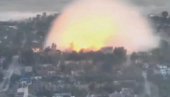 RUSIJA BACILA BOMBU OD TRI TONE NA UKRAJINSKI GRAD: Užarena kupola prekrila nebo, a onda je usledio prasak (VIDEO)