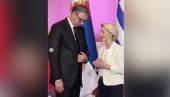 ЗАХВАЛАН САМ ЈОЈ НА ЛИЧНОМ АНГАЖОВАЊУ И ПОДРШЦИ: Вучић разговарао са Урсулом фон дер Лајен на петом Самиту Украјина – Југоисточна Европа