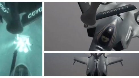 AMERIČKI STELT LOVAC F-35 A DOPUNJUJE GORIVO U VISINAMA: Neverovatan snimak sa Bliskog istoka (VIDEO)
