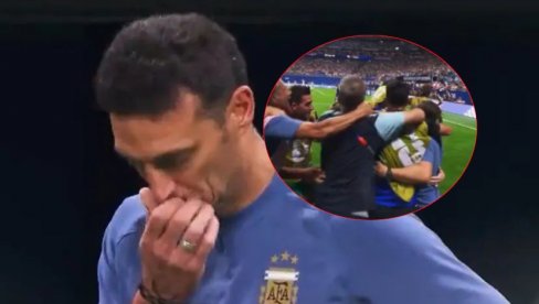 A STADION OKO NJEGA KLJUČA: Kako je selektor Argentine reagovao na pobednički gol svoje selekcije - HIT (Video)