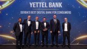 Yettel Bank najbolja digitalna banka za korisnike u Srbiji: Euromoney nagrada iz Londona