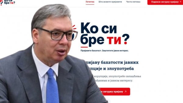 ВИШЕ ОД 5.000 ПРИЈАВА НА ПОРТАЛУ КО СИ БРЕ ТИ Вучић открио: Брзо ћемо људима пружити одговор