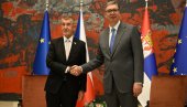 ВУЧИЋ СА БАБИШЕМ: Почео састанак у Палати Србија