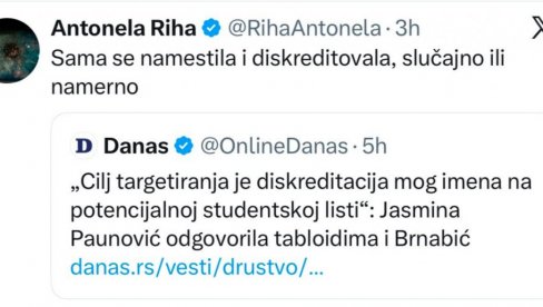НИ БЛОКАДЕРИ НИСУ НАСЕЛИ НА ПРОПАГАНДУ ЈАСМИНЕ ПАУНОВИЋ: Покушај прања их још више упрљао