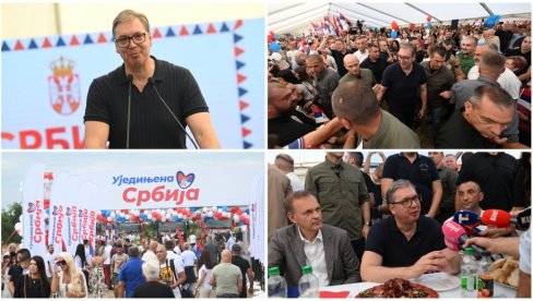 ВИДЕЋЕТЕ МАШИНЕ ЗА 3 ДАНА, СВЕ ЋЕ БИТИ ГОТОВО ЗА МЕСЕЦ! Вучић са народом код Богатића: Стиже повећање плата и пензија, борите се за Србију