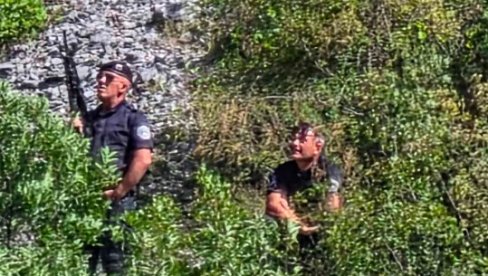 НАСТАВЉА СЕ КУРТИЈЕВ ТЕРОР: Ексклузивне фотографије шиптарских снајпериста код манастира Светих архангела код Призрена (ФОТО)